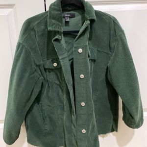 Oversized corduroy jacket